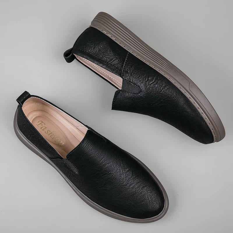 Milano Leather Slip-On - Loafers CAAYWORLD MEN