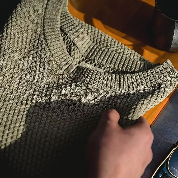 Milano Retro Ribbed Knit - T-Shirt CAAYWORLD MEN