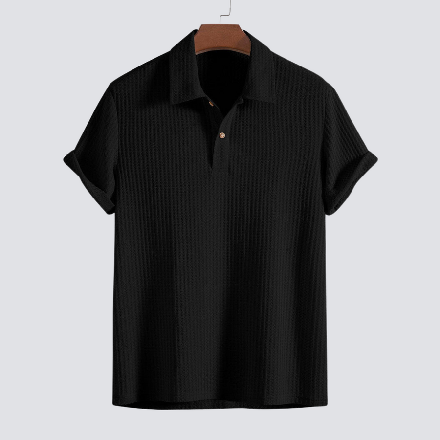 Milano Waffle Knit - Polo Shirt CAAYWORLD MEN