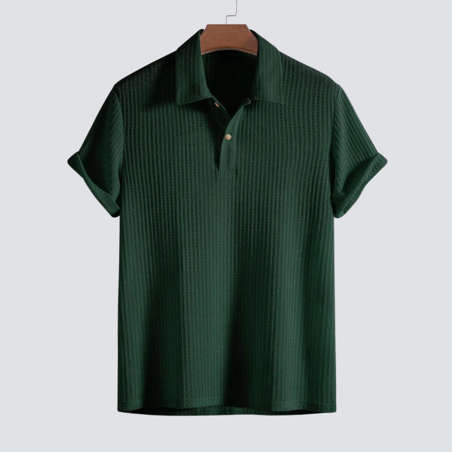 Milano Waffle Knit - Polo Shirt CAAYWORLD MEN