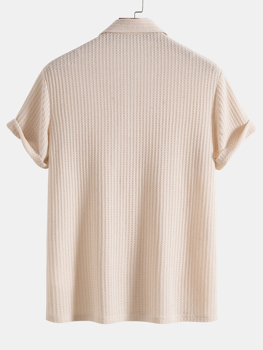 Milano Waffle Knit - Polo Shirt CAAYWORLD MEN