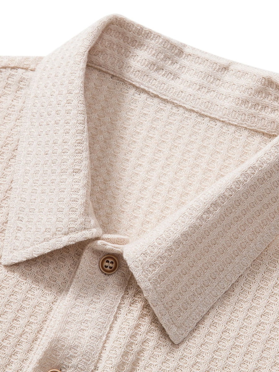 Milano Waffle Knit - Polo Shirt CAAYWORLD MEN