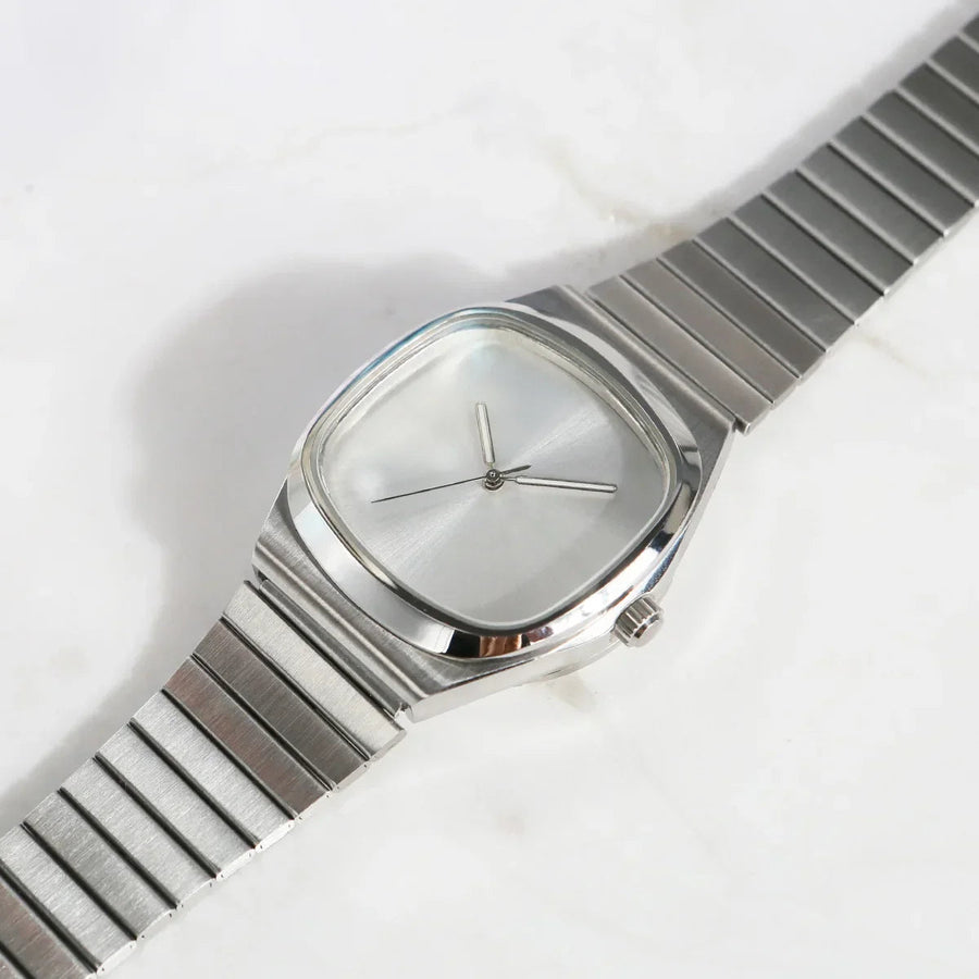 Minimalist Black Leather Strap - Watch CAAYWORLD MEN