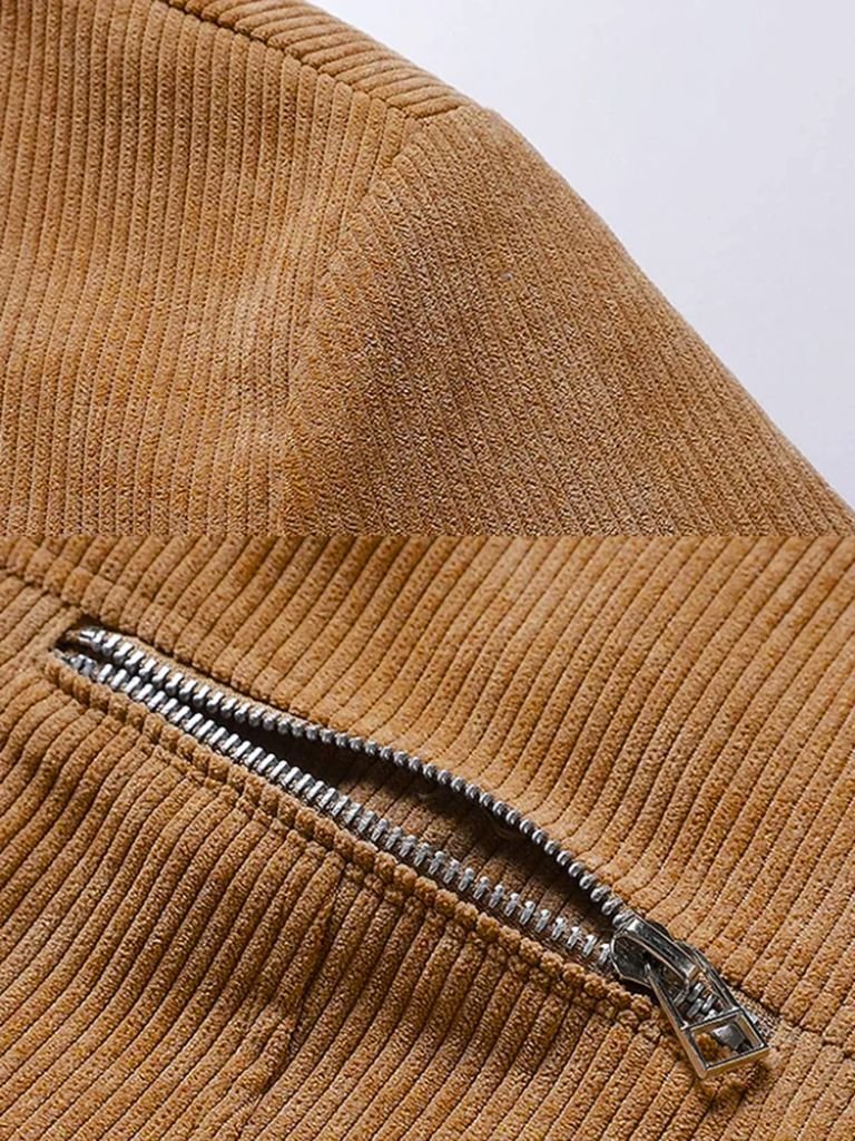 Minimalist Corduroy Sherpa Jacket - CAAYWORLD CAAYWORLD