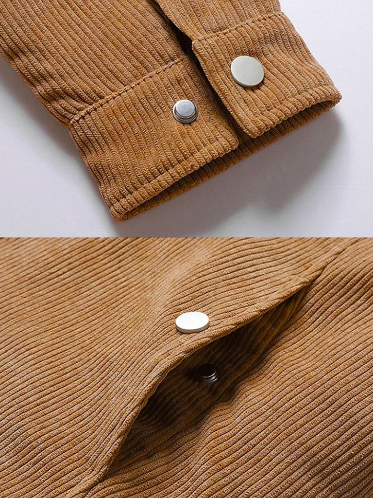 Minimalist Corduroy Sherpa Jacket - CAAYWORLD CAAYWORLD