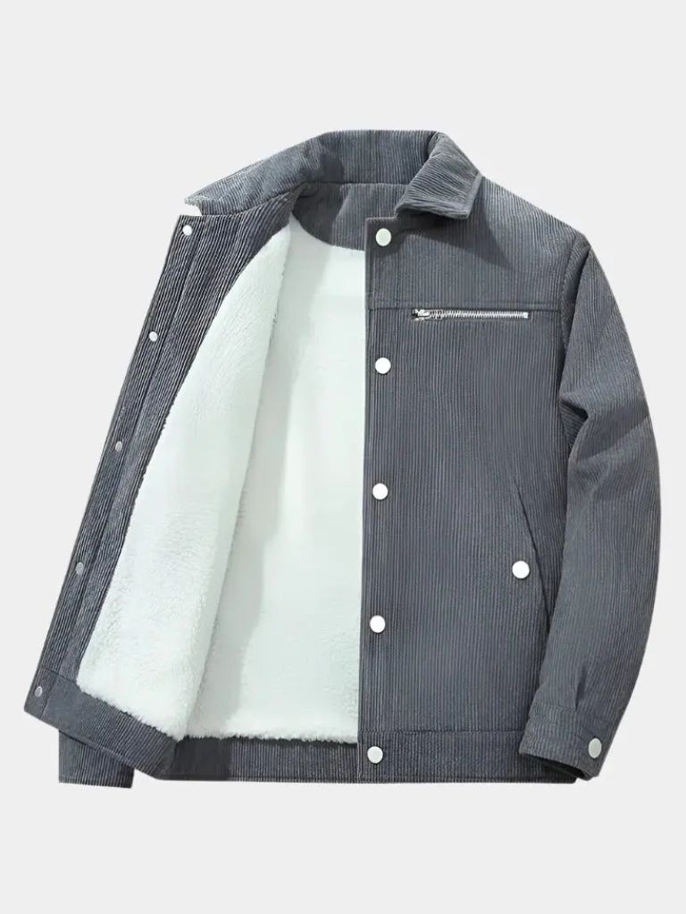 Minimalist Corduroy Sherpa Jacket - CAAYWORLD CAAYWORLD