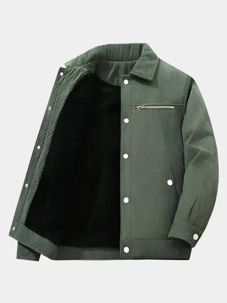 Minimalist Corduroy Sherpa Jacket - CAAYWORLD CAAYWORLD