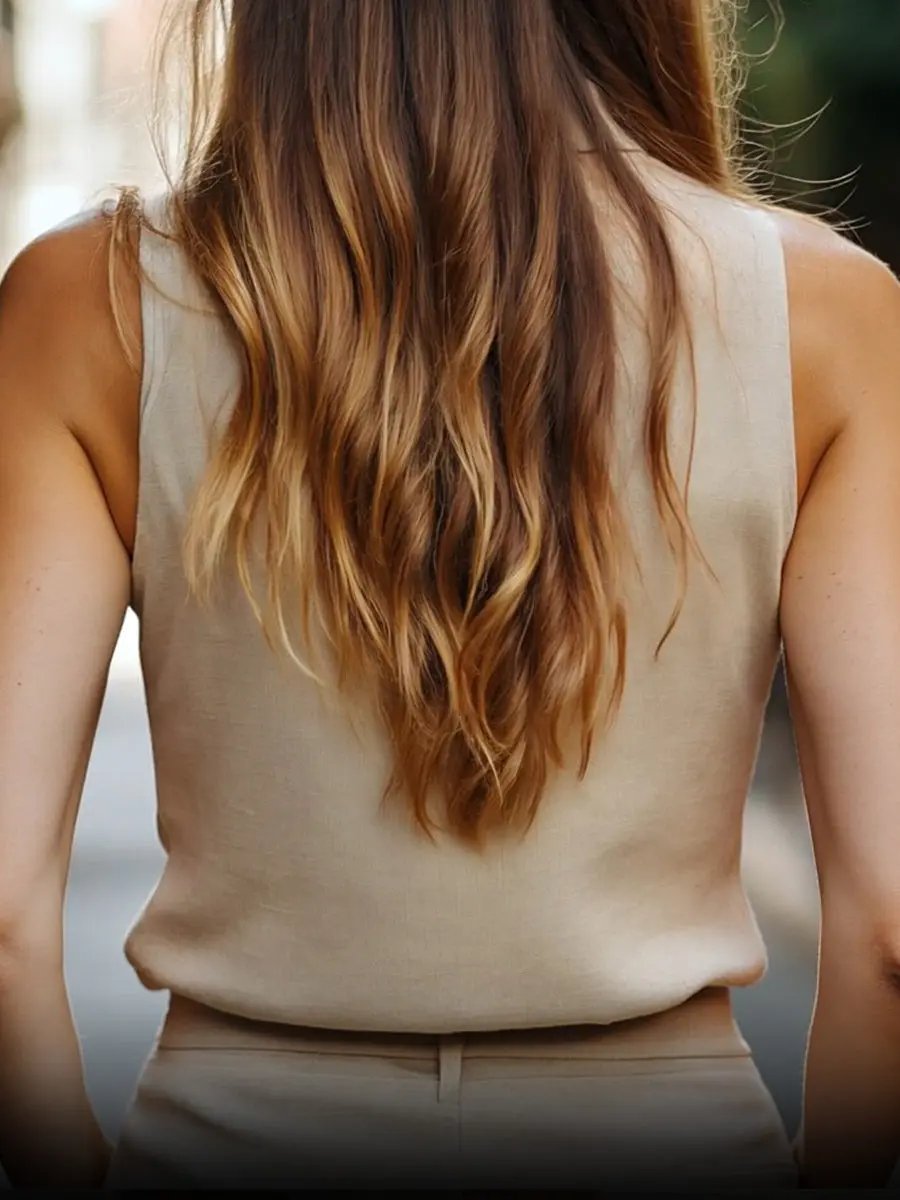 Minimalist High-Collar Sleeveless Linen Top - Blouse CAAYWORLD