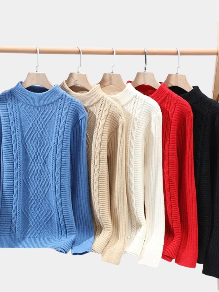 Minimalist Textured Sweater - CAAYWORLD CAAYWORLD