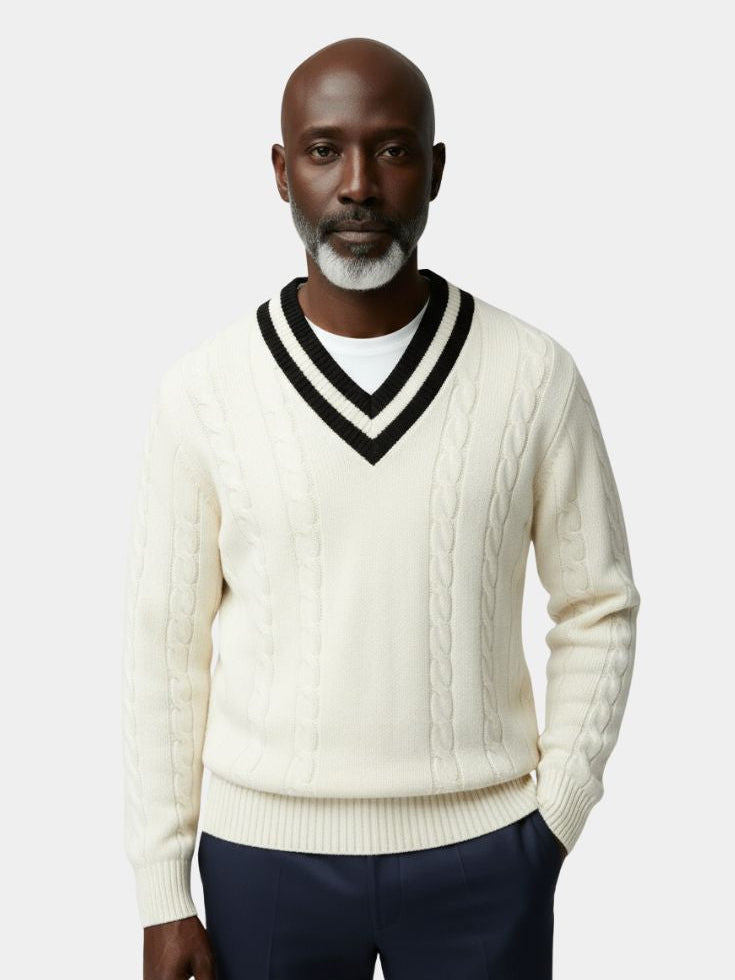 Minimalist V-Neck Sweater - CAAYWORLD CAAYWORLD