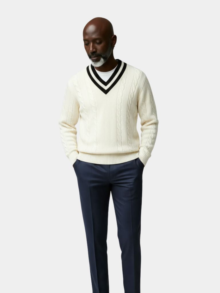 Minimalist V-Neck Sweater - CAAYWORLD CAAYWORLD