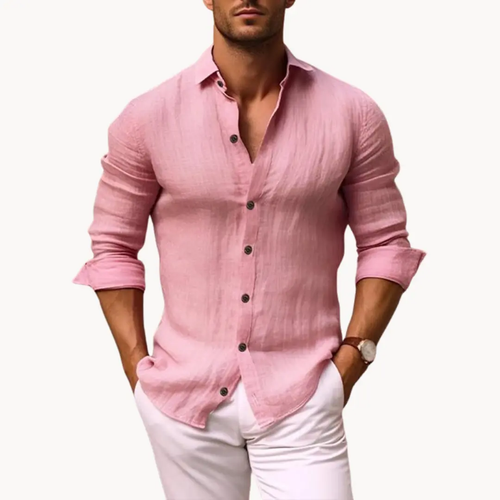 Modena Cotton-Linen Button-Down - Shirt CAAYWORLD