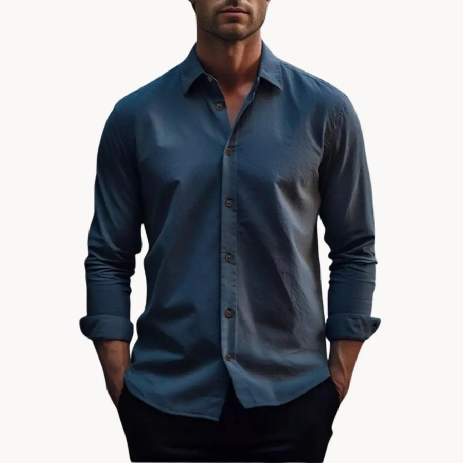 Modena Cotton-Linen Button-Down - Shirt CAAYWORLD