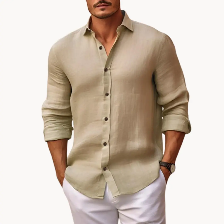 Modena Cotton-Linen Button-Down - Shirt CAAYWORLD