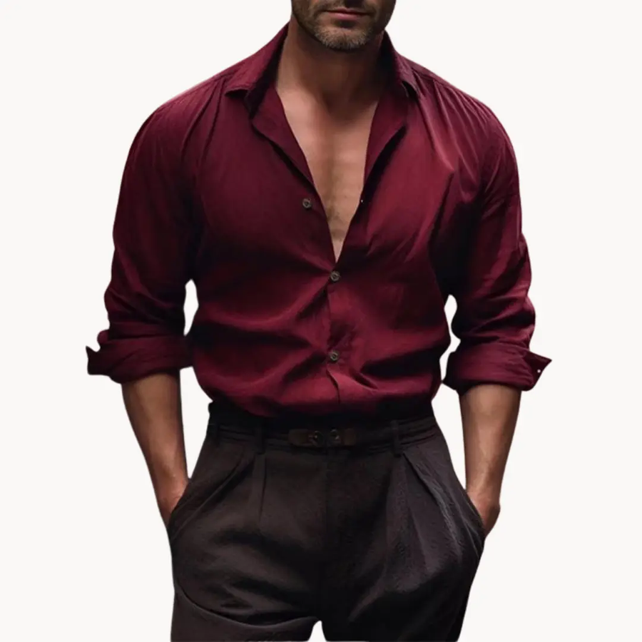 Modena Cotton-Linen Button-Down - Shirt CAAYWORLD