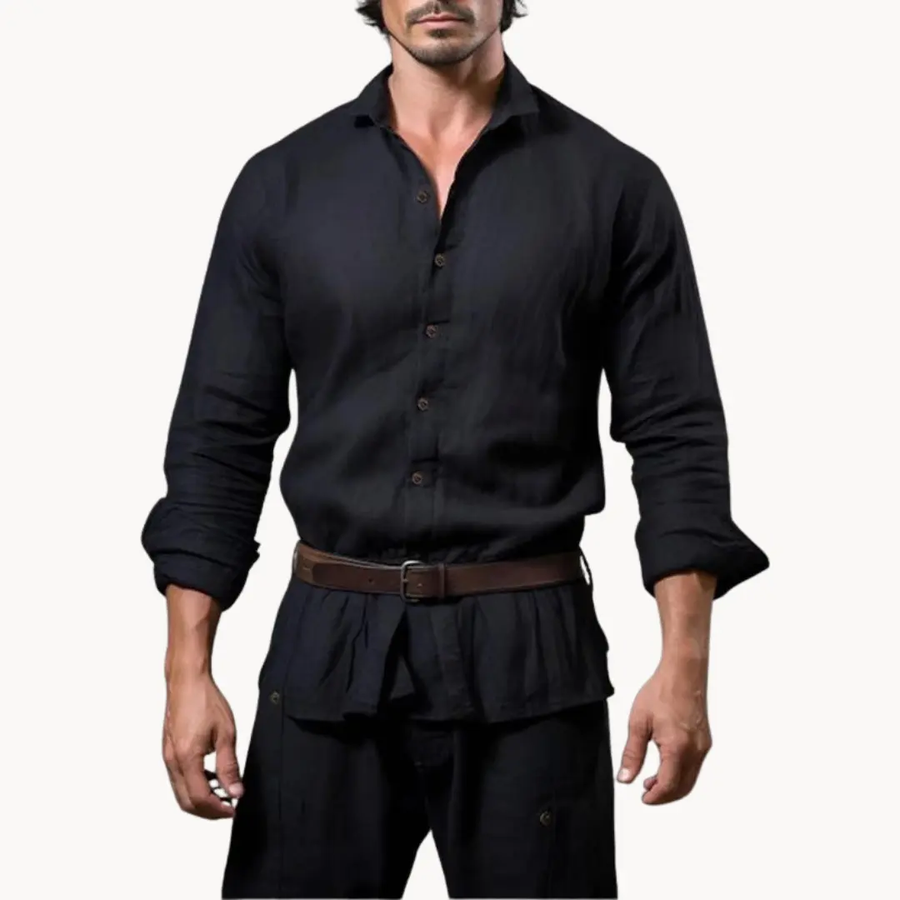 Modena Cotton-Linen Button-Down - Shirt CAAYWORLD