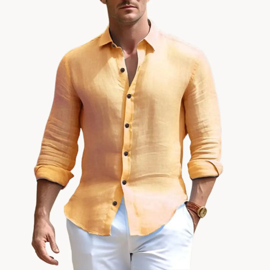 Modena Cotton-Linen Button-Down - Shirt CAAYWORLD
