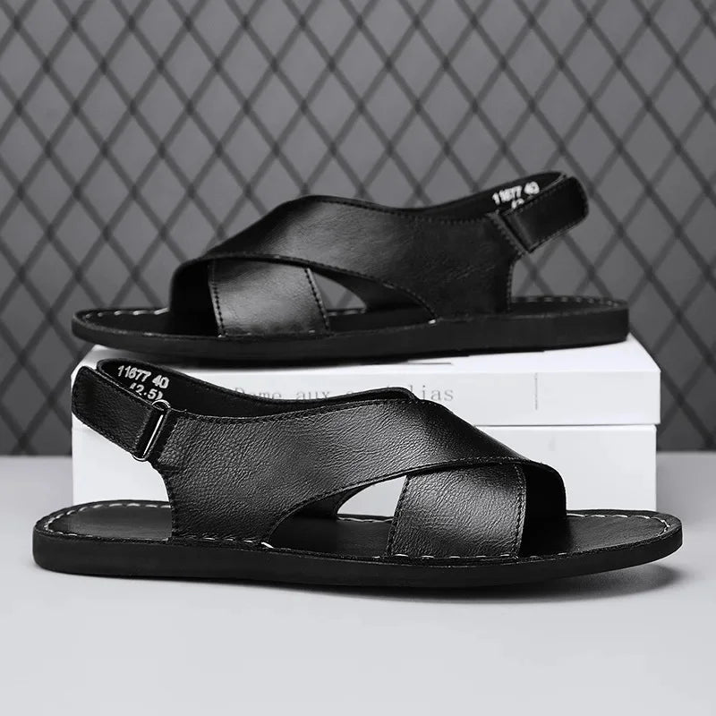 Monaco Genuine Leather - Sandals CAAYWORLD MEN