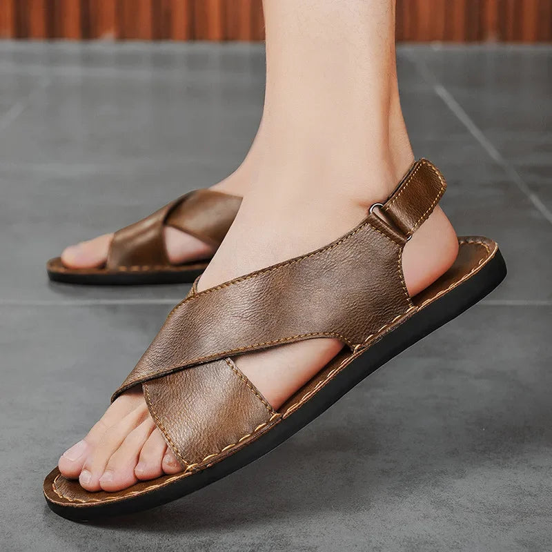 Monaco Genuine Leather - Sandals CAAYWORLD MEN