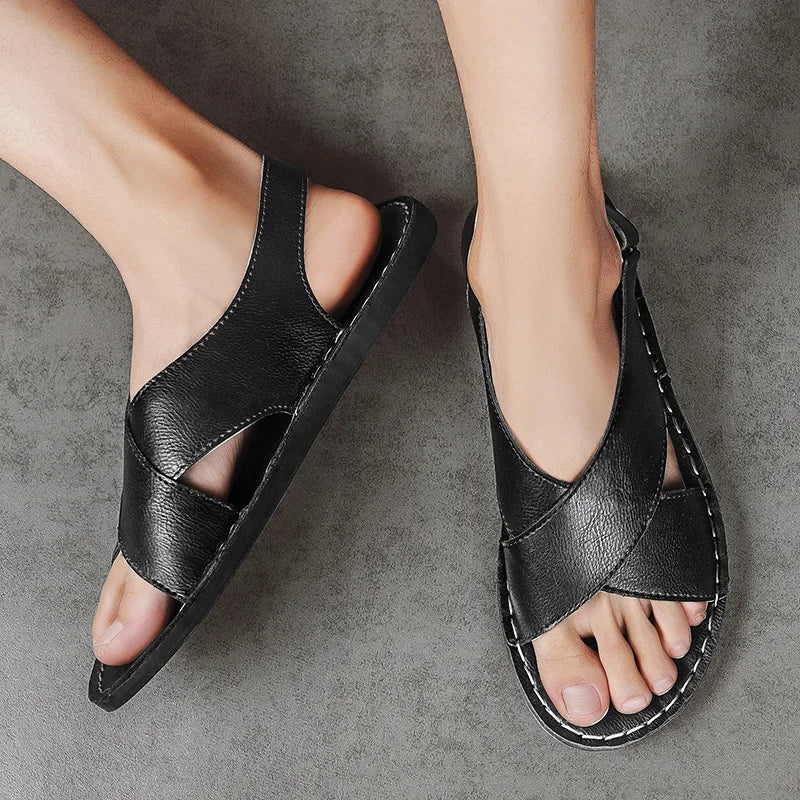 Monaco Genuine Leather - Sandals CAAYWORLD MEN