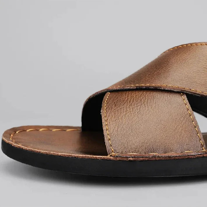 Monaco Genuine Leather - Sandals CAAYWORLD MEN
