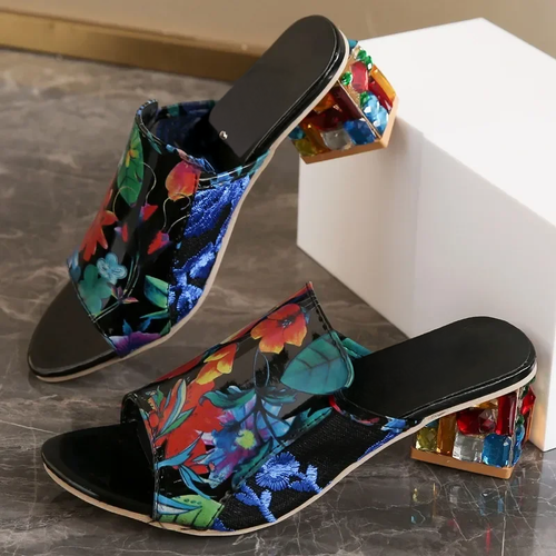Mosaic Print - Heels CAAYWORLD WOMEN
