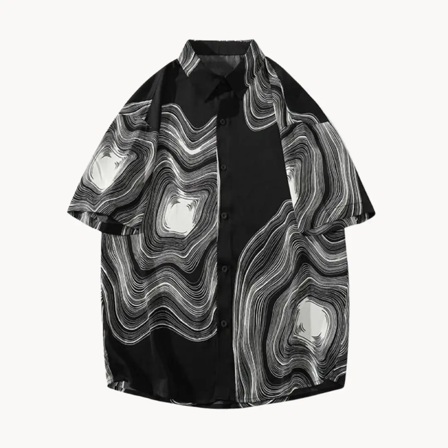 Mosaic Print Silk - Top CAAYWORLD