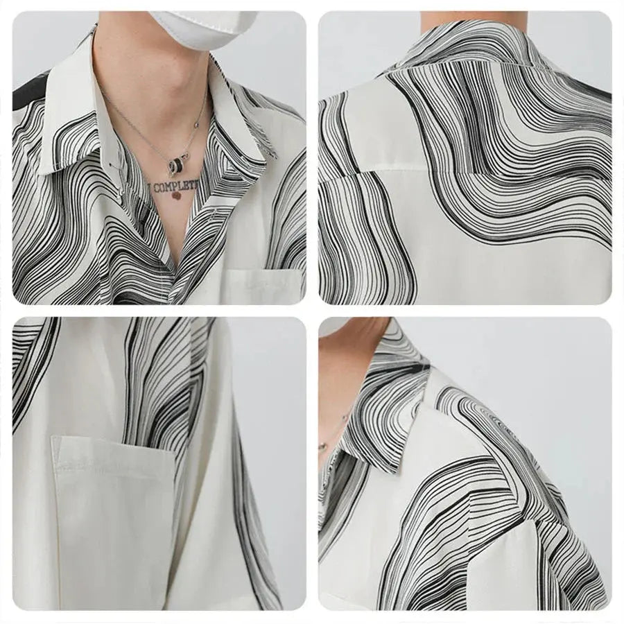 Mosaic Print Silk - Top CAAYWORLD