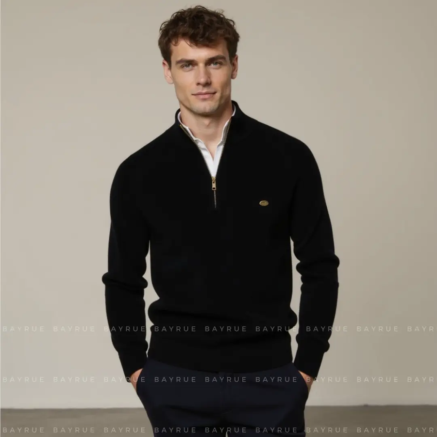 Moss Green Quarter Zip - Sweater CAAYWORLD