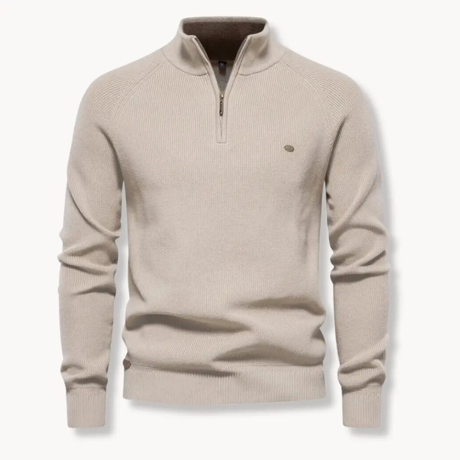 Moss Green Quarter Zip - Sweater CAAYWORLD