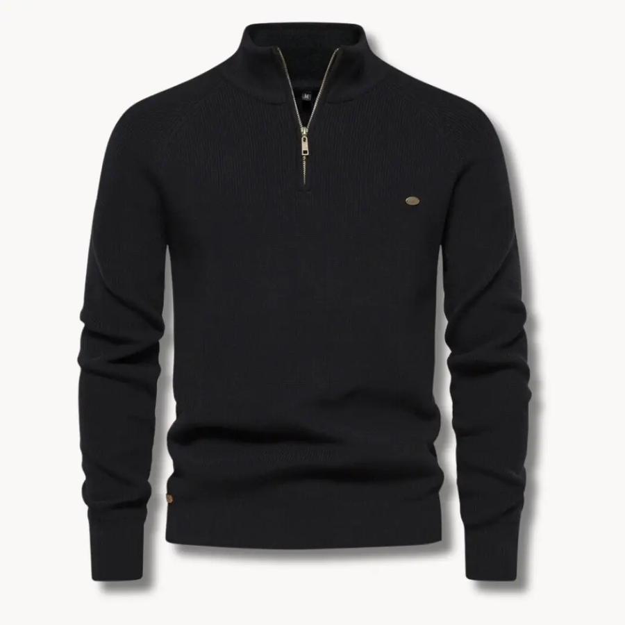 Moss Green Quarter Zip - Sweater CAAYWORLD
