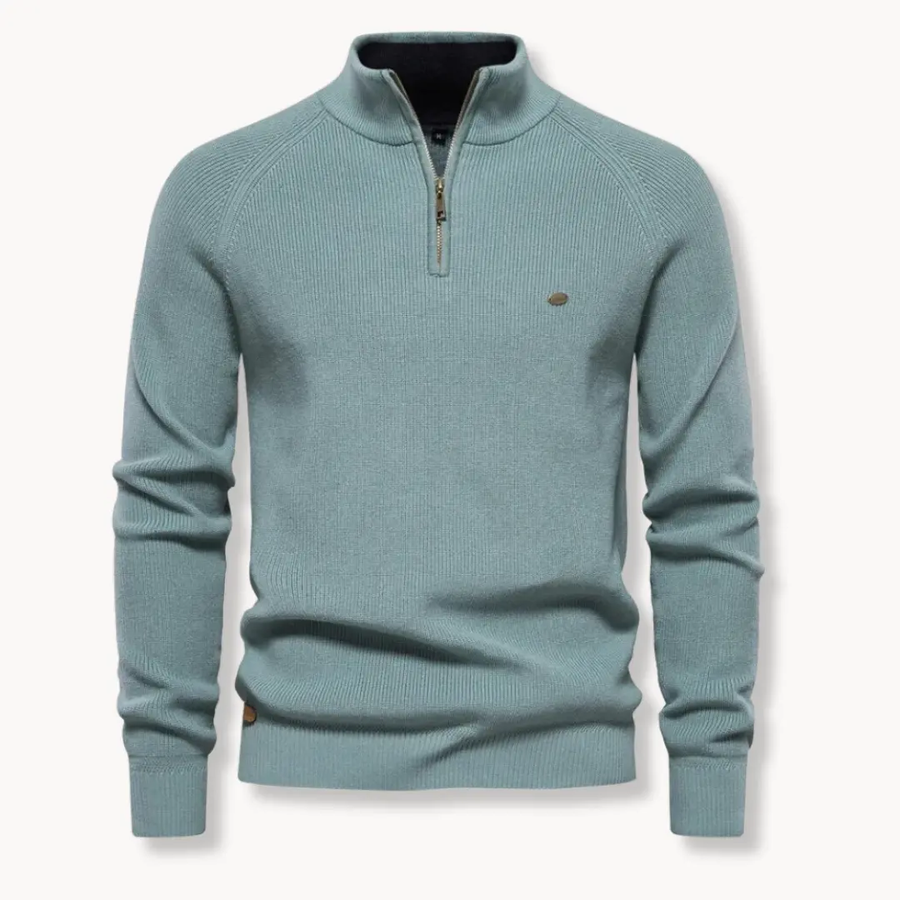 Moss Green Quarter Zip - Sweater CAAYWORLD