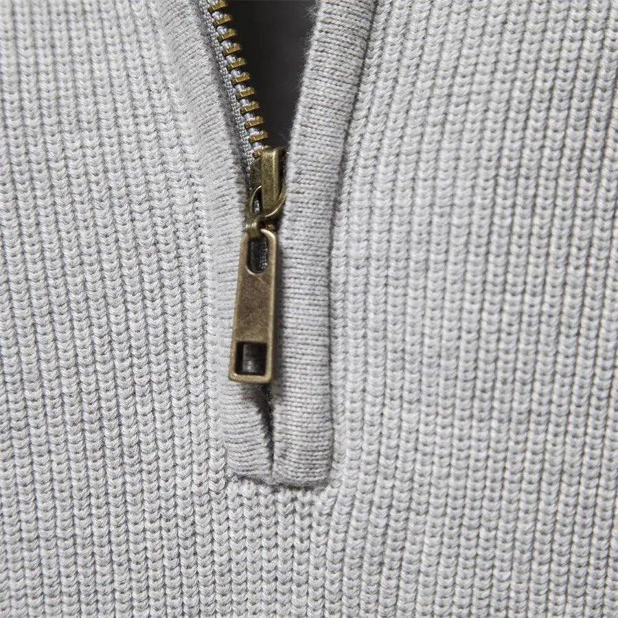 Moss Green Quarter Zip - Sweater CAAYWORLD
