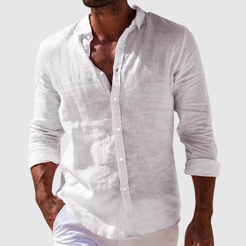 Mykonos Linen Button-Down - Shirt CAAYWORLD MEN