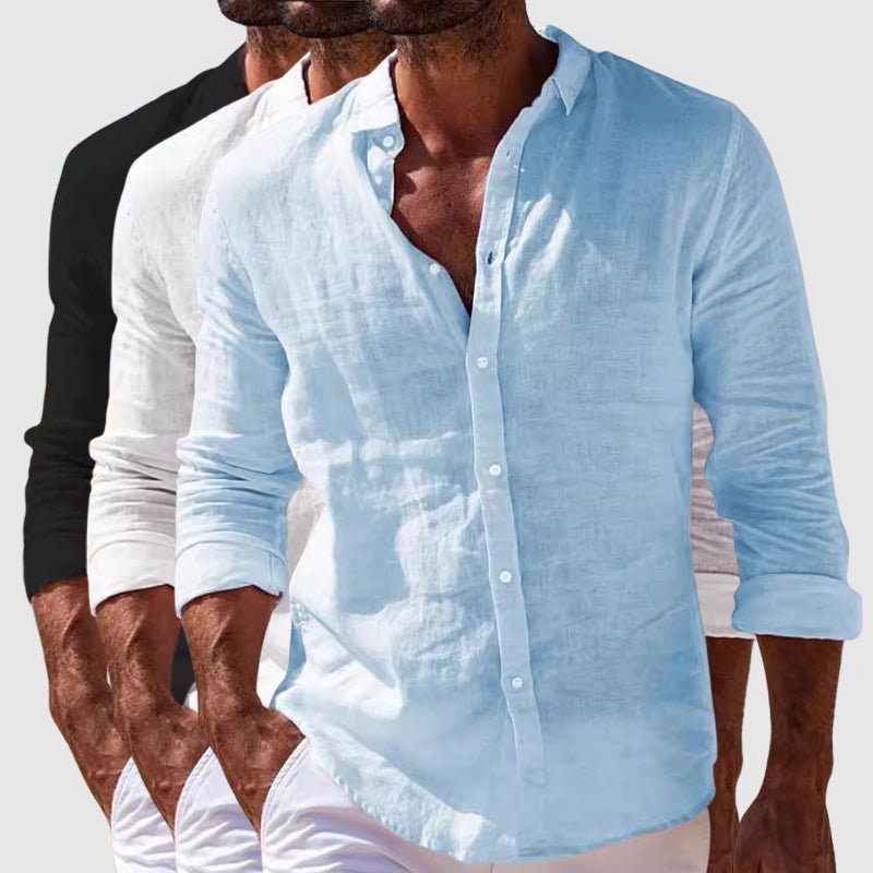 Mykonos Linen Button-Down - Shirt CAAYWORLD MEN