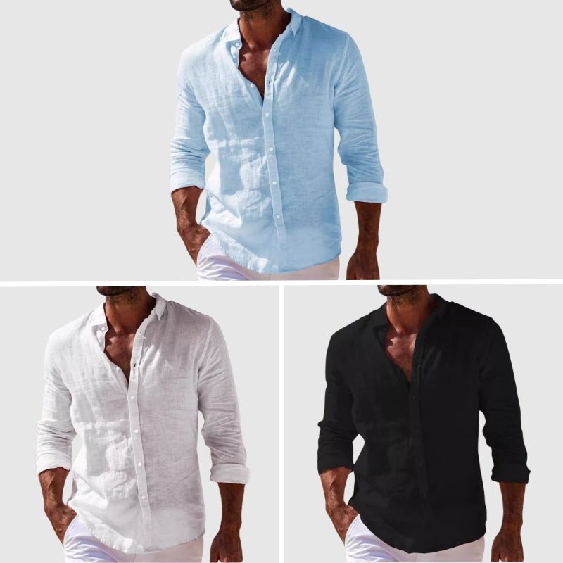 Mykonos Linen Button-Down - Shirt CAAYWORLD MEN