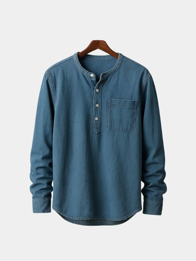 Nash Henley Long Sleeve Shirt – CAAYWORLD CAAYWORLD