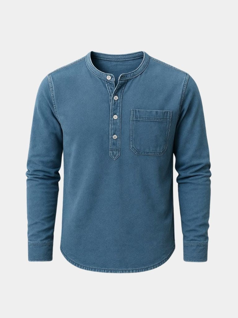 Nash Henley Long Sleeve Shirt – CAAYWORLD CAAYWORLD