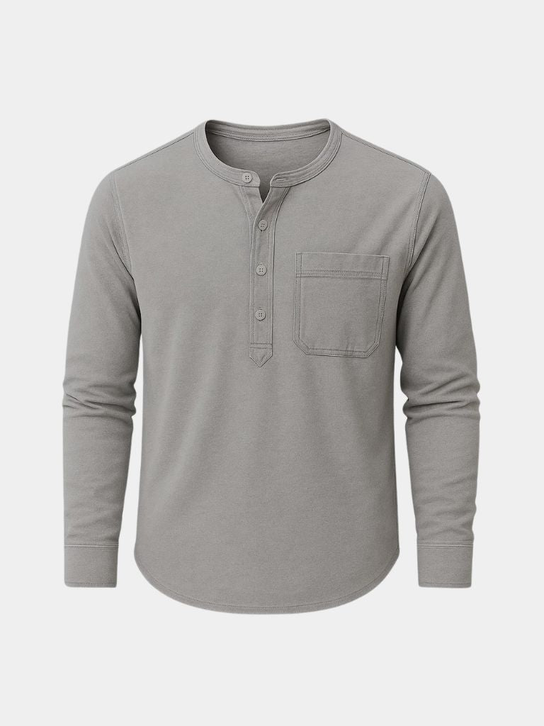 Nash Henley Long Sleeve Shirt – CAAYWORLD CAAYWORLD