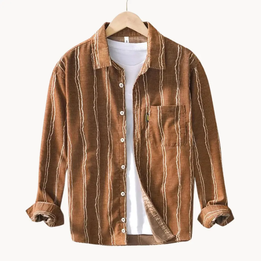 Nautique Striped Button-Up - Shirt CAAYWORLD