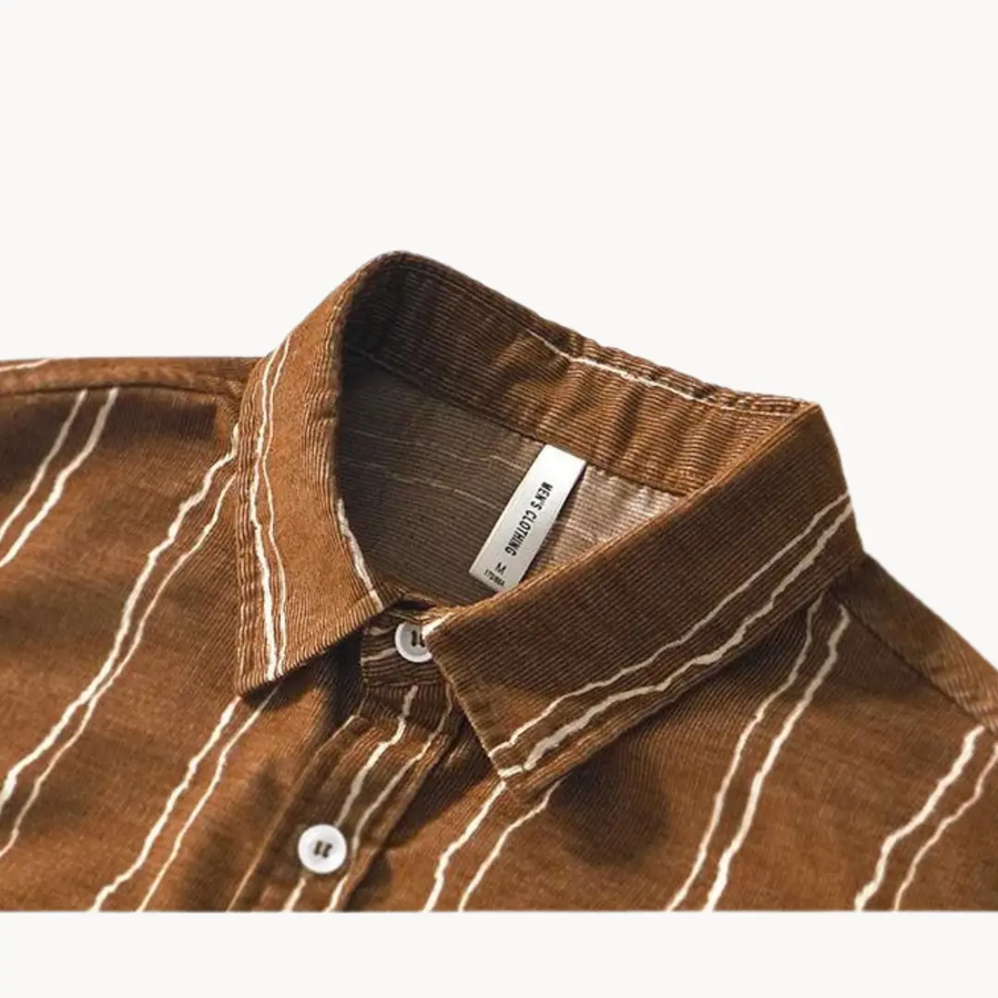Nautique Striped Button-Up - Shirt CAAYWORLD