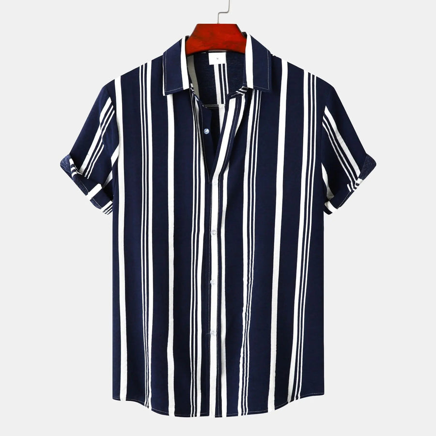 Navy Breton Stripe - Shirt CAAYWORLD MEN