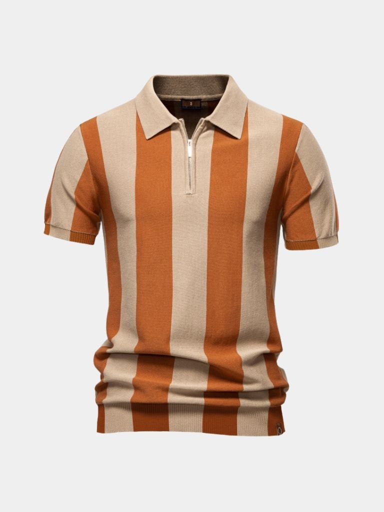 Navy Stripe Polo - CAAYWORLD CAAYWORLD