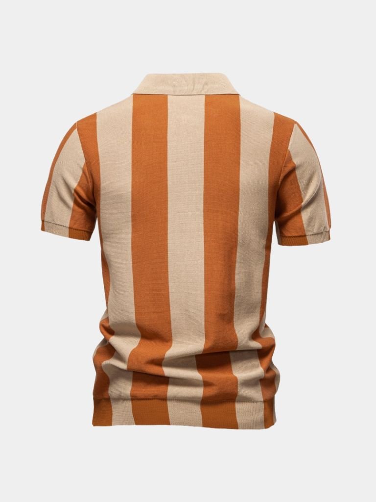 Navy Stripe Polo - CAAYWORLD CAAYWORLD