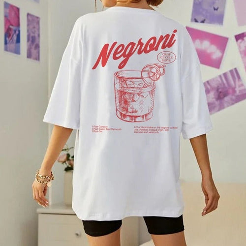 Negroni Nights Vintage Graphic - T-Shirt CAAYWORLD