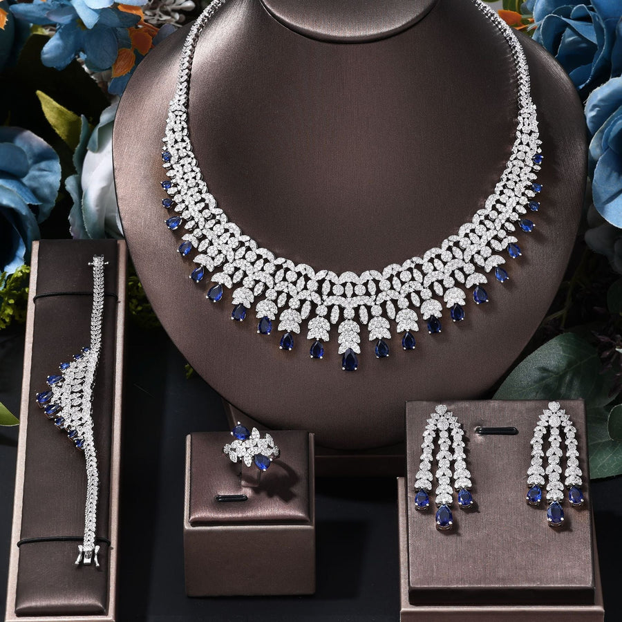 Fashionable and Dazzling Full Diamond Jewelry Set Shine of Diamond