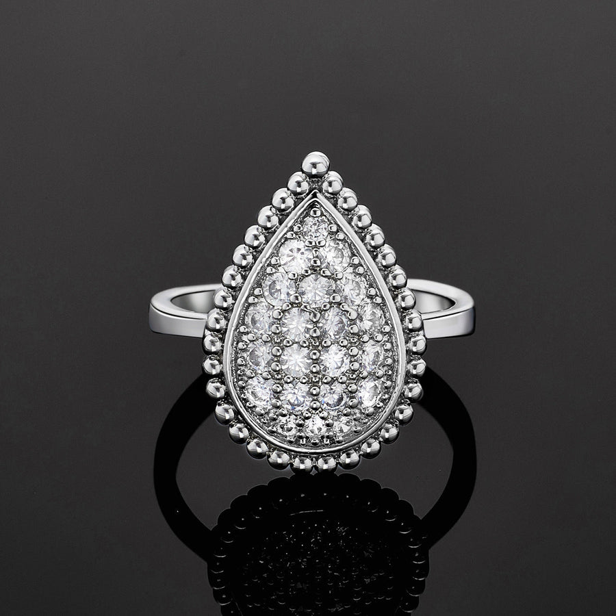 4 Pcs Jewelry Set Popular Accessories for Parties and Banquets Shine of Diamond