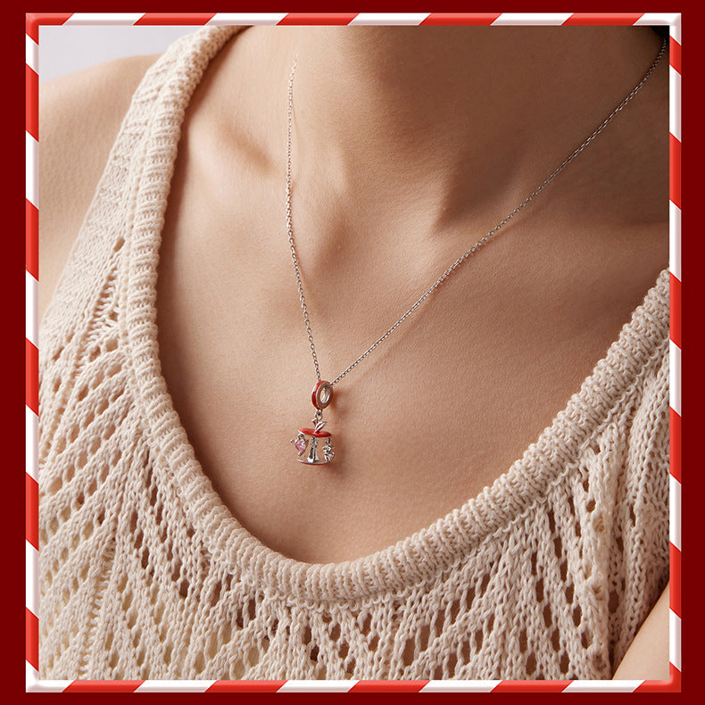 Christmas Themed 925 Sterling Silver Charms for Bracelets & Necklace Shine of Diamond