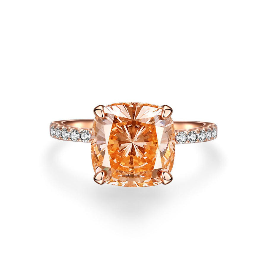 Unique 4.0ct Cushion Cut Paraiba Tourmaline Engagement Ring with Hidden Halo shine of diamond