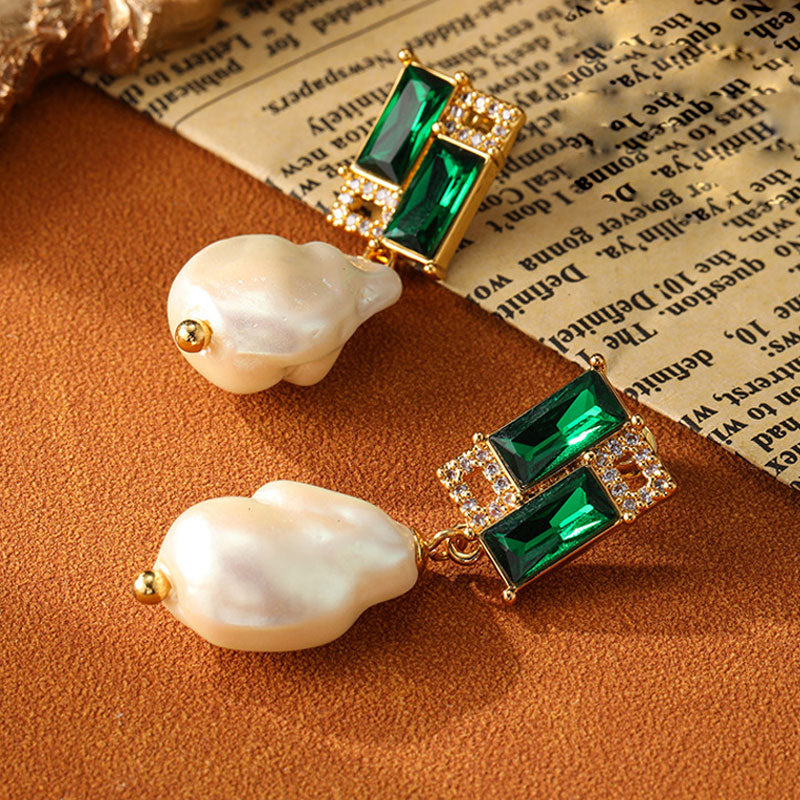 Luxury Vintage Flower Enamel Heart Earrings Carly Jewelry